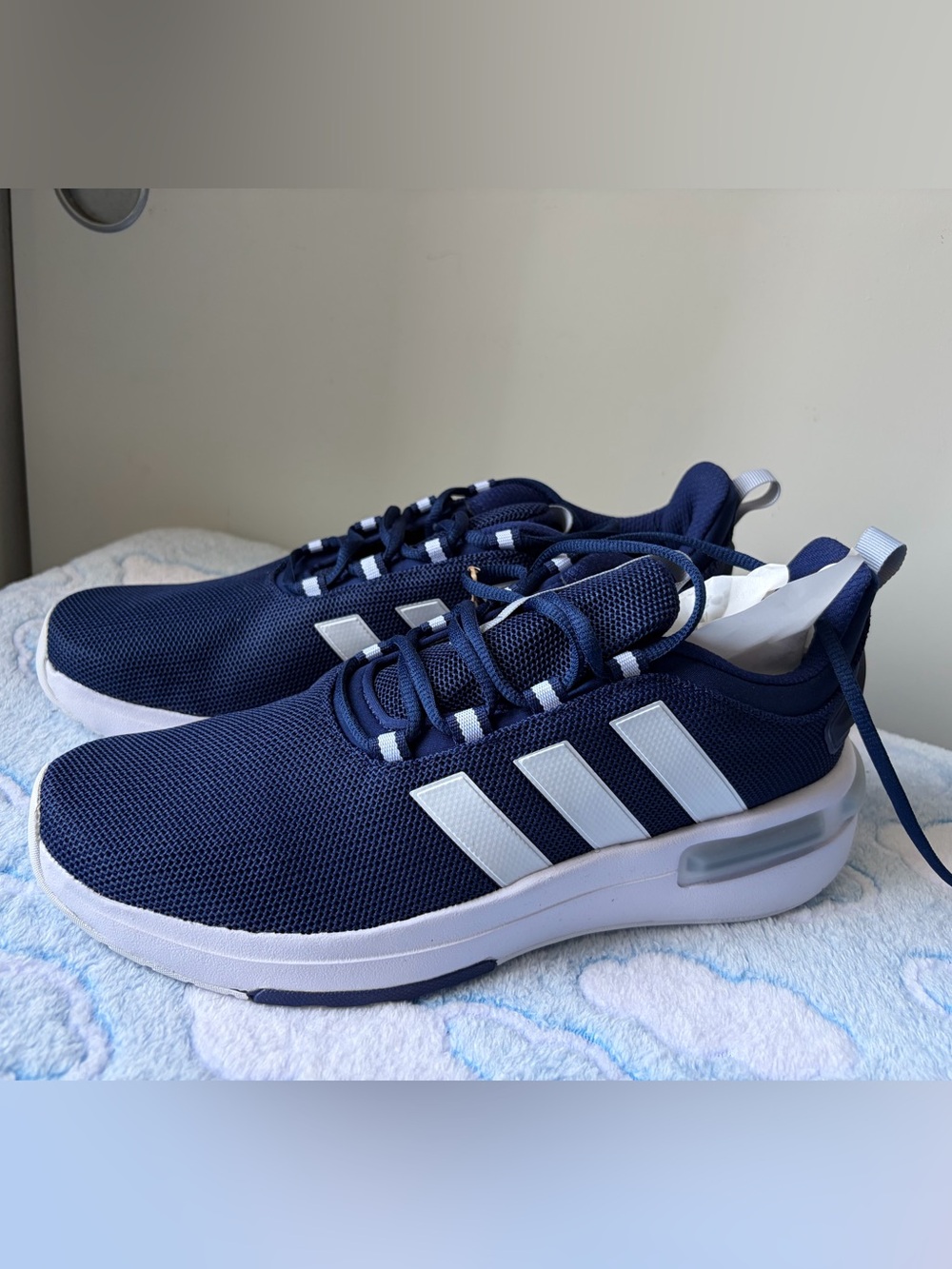 Adidas Racer TR23 Dark Blue Cloude White Mens Athletic Sneaker size 11